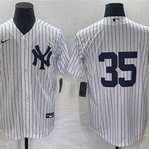 New York Yankees #35 Clay Holmes White Cool Base Stitched Jersey