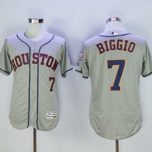Astros #7 Craig Biggio Grey Flexbase Authentic Collection Stitched Jersey