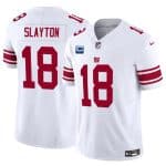 New York Giants #18 Darius Slayton White 2025 F.U.S.E. With 1-Star C Patch Vapor Untouchable Limited Stitched Jersey