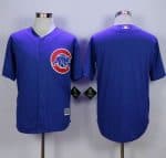 Cubs Blank Blue New Cool Base Stitched Jersey