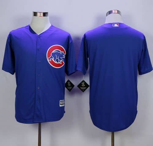 Cubs Blank Blue New Cool Base Stitched Jersey