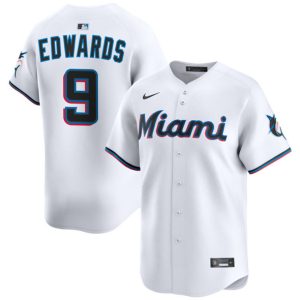 Miami Marlins #9 Xavier Edwards White 2024 Home Limited Stitched Jersey