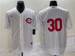 Cincinnati Reds #30 Will Benson White Field Of Dreams Stitched Jersey