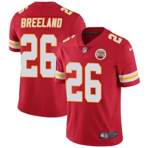 Kansas City Chiefs #26 Bashaud Breeland Red Vapor Untouchable Limited Stitched Jersey