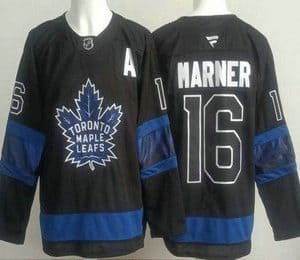 Toronto Maple Leafs #16 Mitch Marner Black Alternate Authentic Jersey