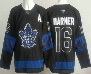 Toronto Maple Leafs #16 Mitch Marner Black Alternate Authentic Jersey