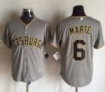 Pirates #6 Starling Marte Grey New Cool Base Stitched Jersey