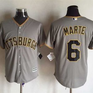 Pirates #6 Starling Marte Grey New Cool Base Stitched Jersey