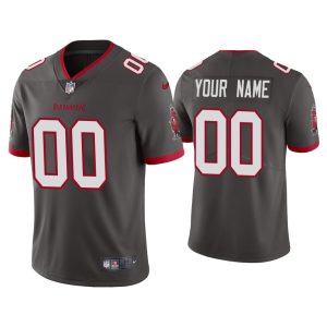 Tampa Bay Buccaneers 2020 Customized Custom Grey Vapor Untouchable Limited Stitched Jersey