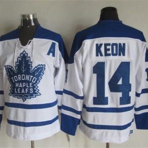 Maple Leafs #14 Dave Keon White CCM Throwback Winter Classic Stitched Jersey