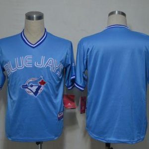 Blue Jays Blank Light Blue Stitched Jersey