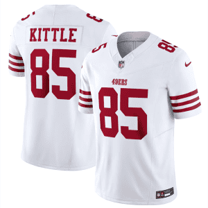 San Francisco 49ers #85 George Kittle White 2023 F.U.S.E. Vapor Untouchable Limited Stitched Jersey