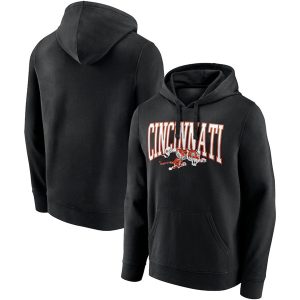 Cincinnati Bengals Black Gridiron Classics Campus Standard Pullover Hoodie