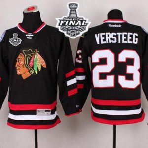 Blackhawks #23 Kris Versteeg Black 2014 Stadium Series 2015 Stanley Cup Stitched Jersey
