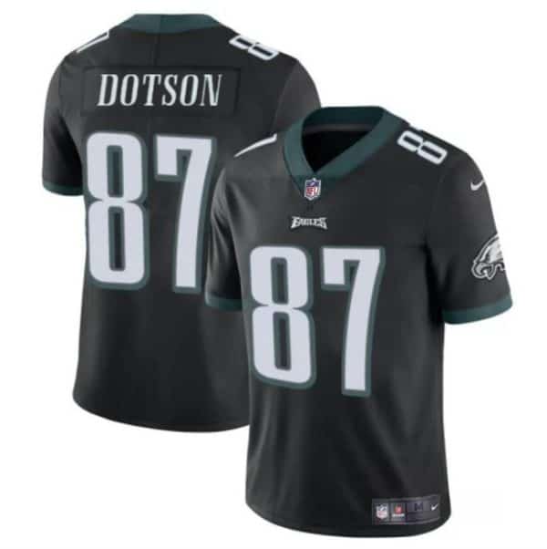 Philadelphia Eagles #87 Jahan Dotson Black Vapor Untouchable Limited Stitched Jersey