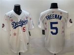 Los Angeles Dodgers #5 Freddie Freeman White 2025 Tokyo Series Limited Stitched Jersey