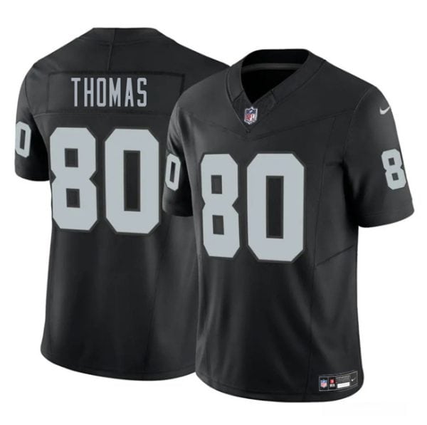 Las Vegas Raiders #80 Ian Thomas Black 2025 F.U.S.E. Vapor Stitched Jersey