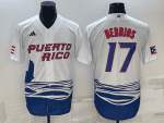 Puerto Rico #17 Jos¨¦ Berr¨ªos 2023 White World Classic Stitched Jersey