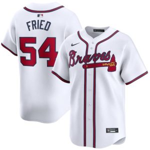 Atlanta Braves #54 Max Fried White 2024 Home Limited Stitched Jersey