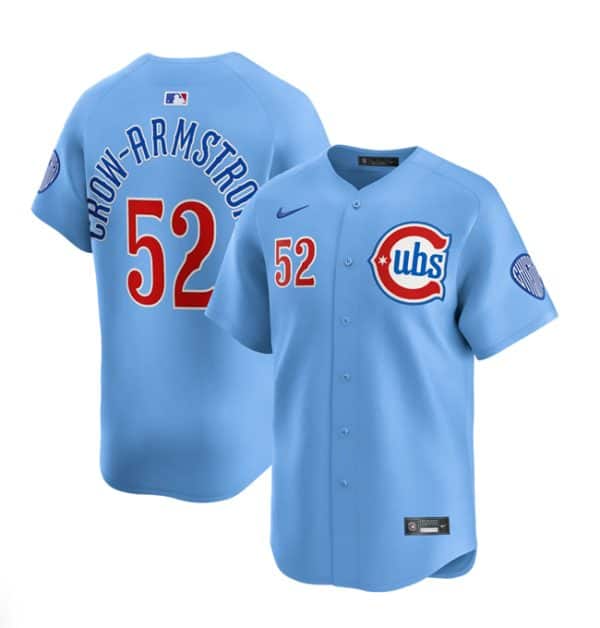 Chicago Cubs #52 Pete Crow-Armstrong 2024 25 Blue 2nd Alternate Limited Stitched Jersey