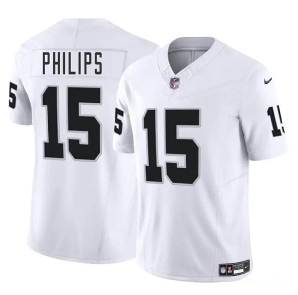 Las Vegas Raiders #15 Kyle Philips White 2025 F.U.S.E. Vapor Stitched Jersey