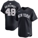New York Yankees #48 Paul Goldschmidt Navy 2024 Alternate Limited Stitched Jersey