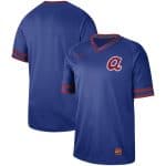 Atlanta Braves Blank Blue Cooperstown Collection Legend Stitched Jersey