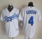 Royals #4 Alex Gordon White New Cool Base Stitched Jersey