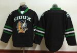 Blackhawks Blank Black Sioux Stitched Jersey