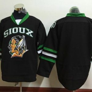 Blackhawks Blank Black Sioux Stitched Jersey