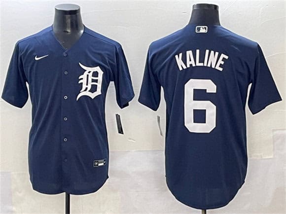 Detroit Tigers #6 Al Kaline Navy Cool Base Stitched Jersey