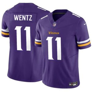 Minnesota Vikings #11 Carson Wentz Purple 2024 F.U.S.E. Vapor Untouchable Limited Football Stitched Jersey