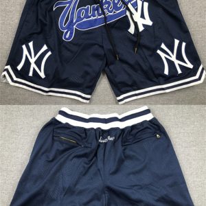 New Yok Yankees Navy Shorts (Run Small)