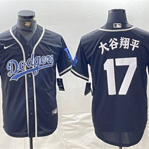 Brooklyn Dodgers #17 ´ó¹ÈÏèÆ½ Black Cool Base With Patch Stitched Jersey