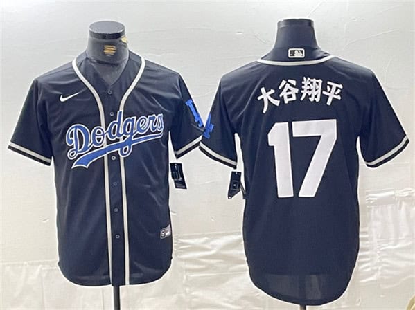 Brooklyn Dodgers #17 ´ó¹ÈÏèÆ½ Black Cool Base With Patch Stitched Jersey