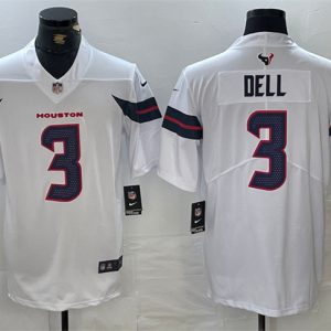 Houston Texans #3 Tank Dell White Vapor Untouchable Stitched Football Jersey
