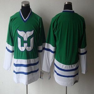 Whalers Blank CCM Throwback Green Stitched Jersey