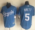 Royals #5 George Brett Light Blue New Cool Base Alternate 1 Stitched Jersey