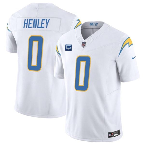 Los Angeles Chargers #0 Daiyan Henley White 2025 F.U.S.E With 1-Star C Patch Vapor Limited Stitched Jersey