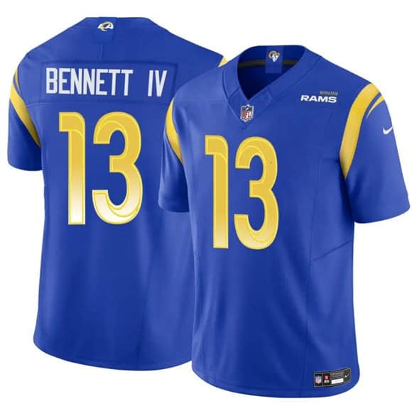Los Angeles Rams #13 Stetson Bennett IV Blue 2024 F.U.S.E. Vapor Untouchable Football Stitched Jersey