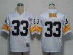 Mitchell And Ness Steelers #33 Merril Hoge White Stitched Jersey