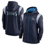 Tennessee Titans Navy Zipper Hoodie