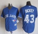 Blue Jays #43 R.A. Dickey Blue New Cool Base Stitched Jersey
