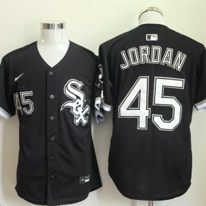 Chicago White Sox #45 Michael Jordan Black Limited Stitched Jersey