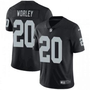 Raiders #20 Daryl Worley Black Vapor Untouchable Limited Stitched Jersey