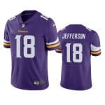 Minnesota Vikings #18 Justin Jefferson 2020 Purple Vapor Untouchable Limited Stitched Jersey