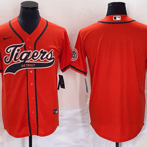 Detroit Tigers Blank Orange Cool Base Stitched Jersey