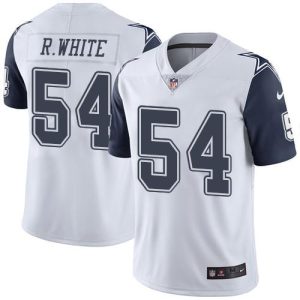 Cowboys #54 Randy White White Stitched Limited Rush Nike Jersey