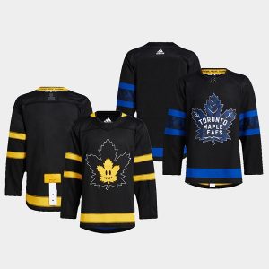 Toronto Maple Leafs Black Blank Alternate Premier Breakaway Reversible StitchedJersey