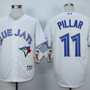 Blue Jays #11 Kevin Pillar White Cool Base Stitched Jersey